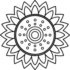 Creative Black and White Illustrations Featuring Abstract Flower Vectors and Spiritual Symbols for Artistic and Mindful Design Projects, Combining Elegance and Symbolic Meaning