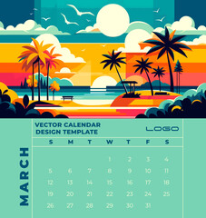  Editable vector calendar template featuring a stunning design with space for a quote. Perfect for adding a personal touch to your year and keeping you organized in style.

