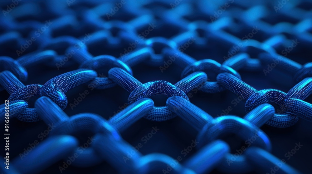 Aufkleber futuristic digital commerce interconnected systems with copy space for text in 8k high detail resolu