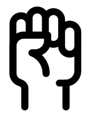 Fist hand icon.