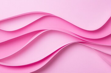 Abstract Pink Paper Waves