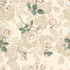 Lovely and Beautiful Spring Flowers Pattern for Fabric, Wallpaper, and More