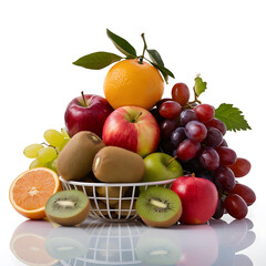 fruits on a white background  isolated on white