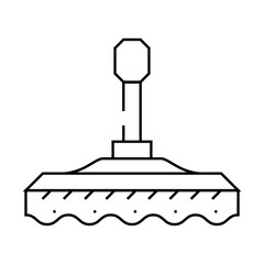 Obraz premium device nozzle for car polishing line icon vector. device nozzle for car polishing sign. isolated contour symbol black illustration