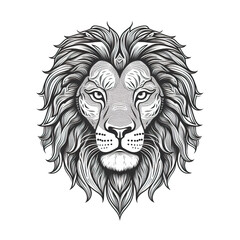 Obraz premium A lion with a mane and a long tail