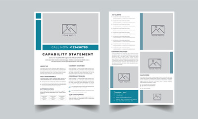 Capability Statement Template Design.