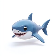 Obraz premium Cute Cartoon Shark Illustration