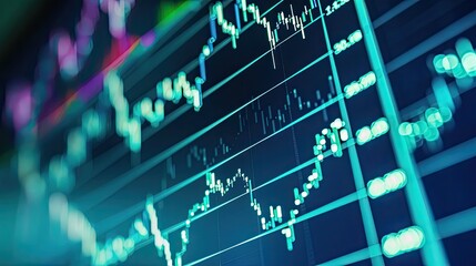 infographic business chart stock Investment finance market data monitor digital