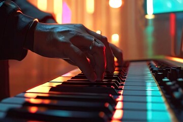 dj mixing music on mixer