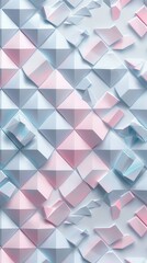 Fototapeta premium Abstract Geometric Pattern with Pink and Blue