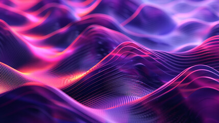 Obraz premium An abstract of pink and purple liquid flowing wavy background.