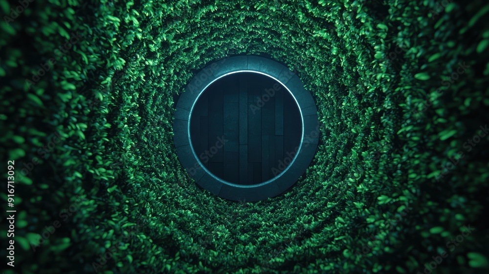 Poster digital circular economy integration: futuristic insights with copy space for text in 8k high detail