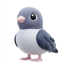 Obraz premium Cute 3D Cartoon Bird