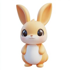 Obraz premium Adorable 3D Bunny Illustration