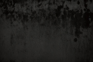 Fototapeta premium Textura de pared negra abstracta para fondo de patrón. imagen panorámica amplia. Textura de pared negra fondo áspero piso de concreto oscuro o fondo antiguo grunge con negro 