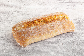 Italian ciabatta bread fresh and crust