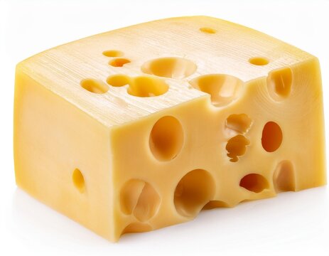 cheese, isolated on white background, clipping path, full depth of field