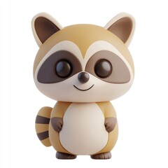Fototapeta premium Adorable 3D Raccoon