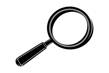 Silhouette vector design of a magnifier