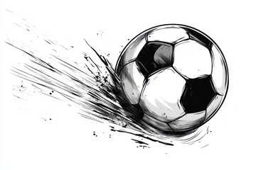 Naklejka premium Basic Ball Line Art Clipart