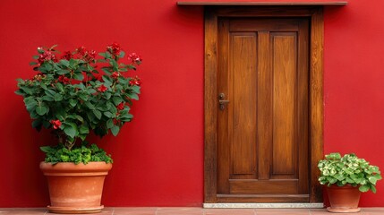 Old Italian Classic Door In An Antique City