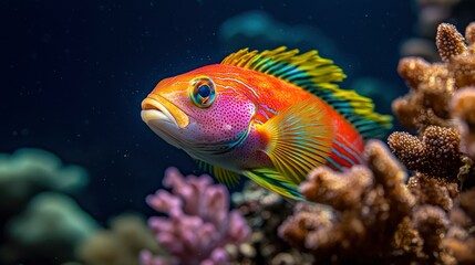Ornate Leopard Wrasse, Vibrant Marine Life