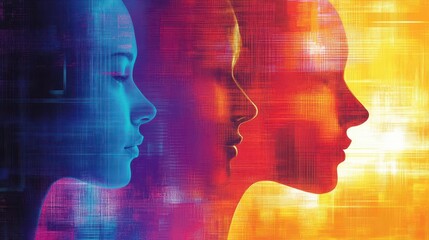 Streamlined know your customer KYC compliance process, abstract, vibrant colors, digital sketch