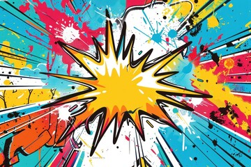 Abstract Comic Book Style Background