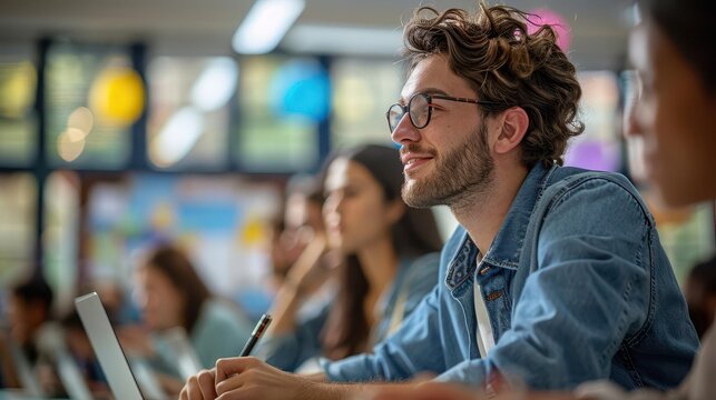 Teacher conducting virtual study breaks, tracking eclass attendance, engaging digital learning environment