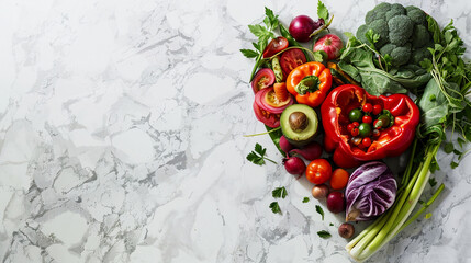 fresh Organic vegetables Healthy vegan or vegetarian food gluten free diet background
