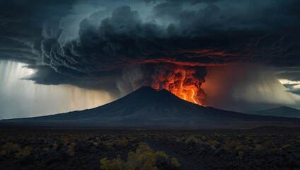 volcano in the sky