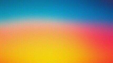 Obraz premium Colorful gradient background. Abstract gradient backdrop featuring a blend of blue, pink, and yellow hues. Ideal for use as a digital background or overlay.