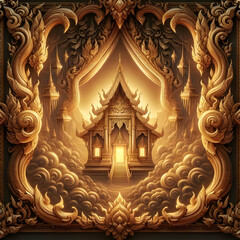 A barista in a yellow shirt and black apron holds two takeaway coffee cups on a cardboard tray.