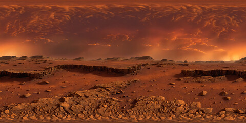 HDRI Mars Equirectangular Panorama 5