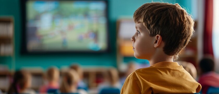 Students engaged in a teaching area, emphasizing their active participation and focus during school time 8K , high-resolution, ultra HD,up32K HD