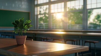 Classroom scene with students preparing for the school start, highlighting their enthusiasm and the dynamic learning space 8K , high-resolution, ultra HD,up32K HD