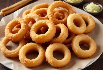 fresh fried onion rings, ai