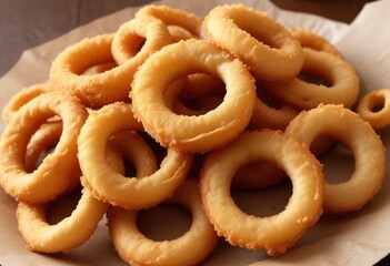 fresh fried onion rings, ai