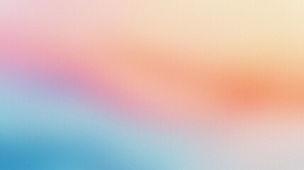 Obraz premium Pastel gradient background with soft colors. Abstract background with a smooth color gradient, featuring soft blue, pink, and peach tones. Ideal for web design, social media posts, and presentations.