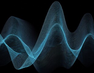 Line wave music sound one noise audio frequency