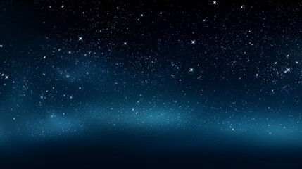 Obraz premium Night Sky With Dense Stars Twinkling Over a Faint Horizon