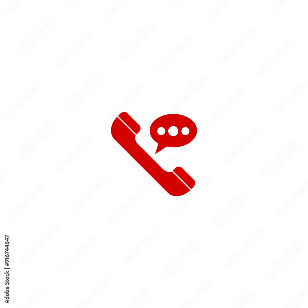 Poster voice message icon isolated on transparent background