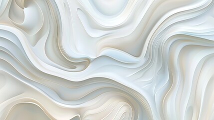 Fototapeta premium Abstract White Swirling Pattern