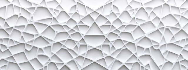 Abstract White Geometric Pattern