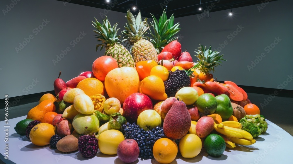 Canvas Prints abundant still life of fresh fruits