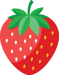 vector illustration of a strawberry