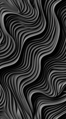 Fototapeta premium Abstract Wavy Lines in Black and White