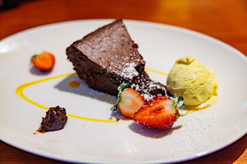 cheesecake with chocolate