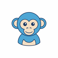 Chimpanzee art vector illustration