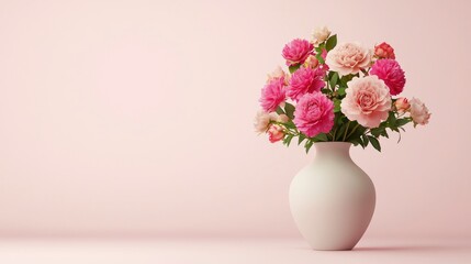 Fototapeta premium Decorative Flower In A Vase, Elegant Display